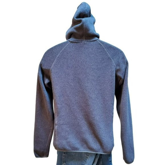 North Face Grey Women's Zip Button Up Long Sleeve Zip Pockets Fleece Size Large - Picture 2 of 5